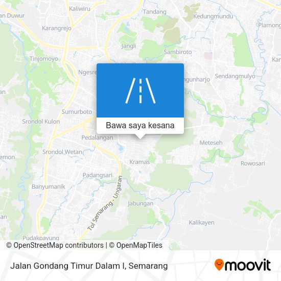 Peta Jalan Gondang Timur Dalam I