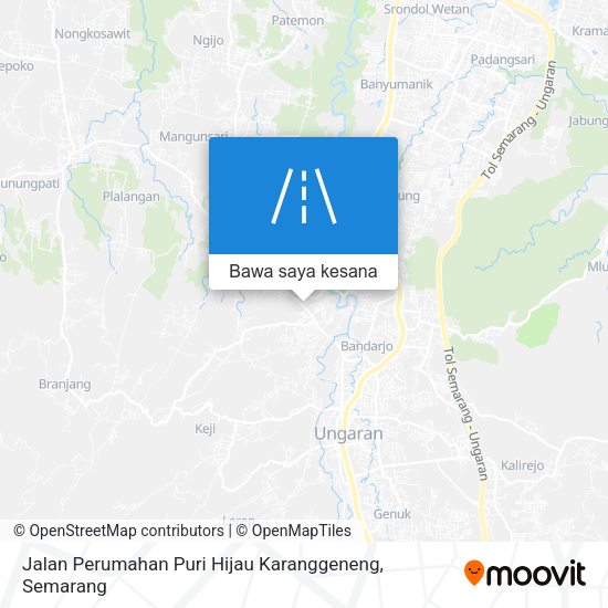 Peta Jalan Perumahan Puri Hijau Karanggeneng