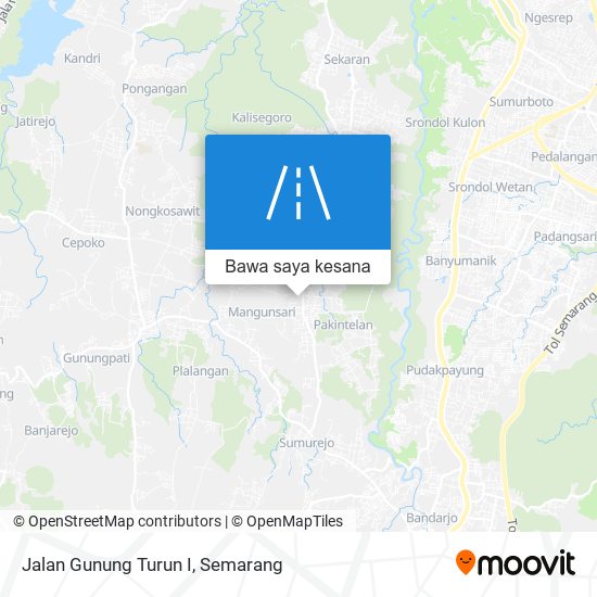 Peta Jalan Gunung Turun I