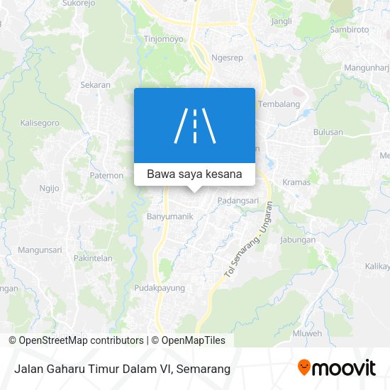 Peta Jalan Gaharu Timur Dalam VI