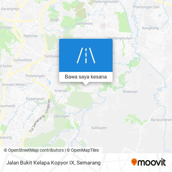 Peta Jalan Bukit Kelapa Kopyor IX