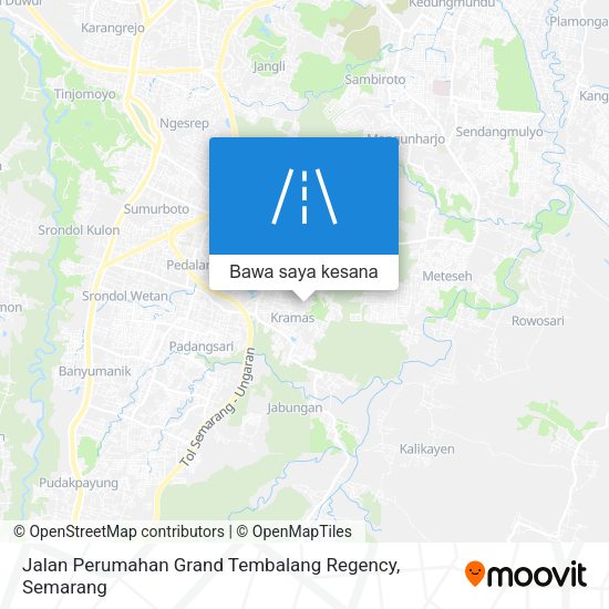 Peta Jalan Perumahan Grand Tembalang Regency