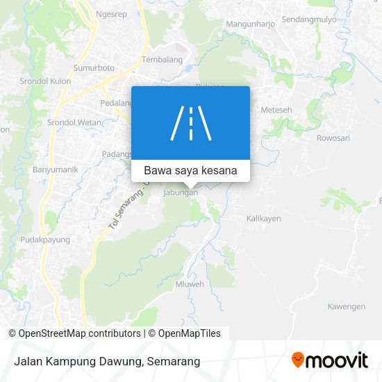Peta Jalan Kampung Dawung