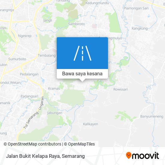 Peta Jalan Bukit Kelapa Raya