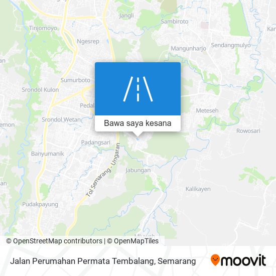 Peta Jalan Perumahan Permata Tembalang