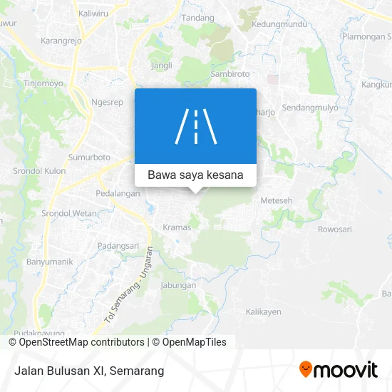 Peta Jalan Bulusan XI