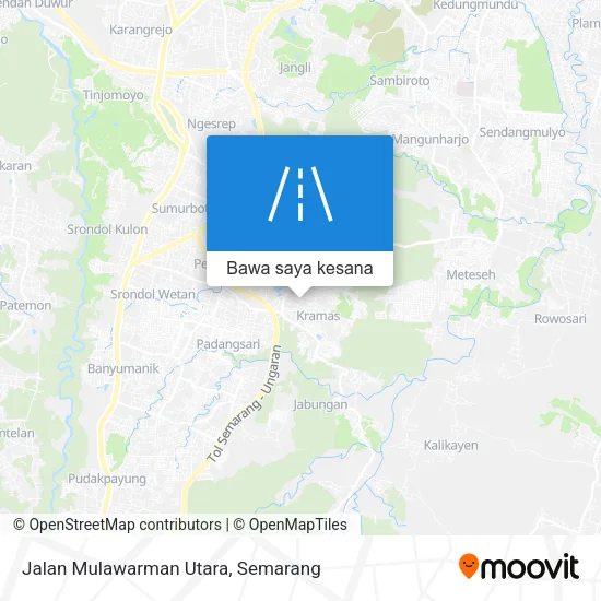 Peta Jalan Mulawarman Utara