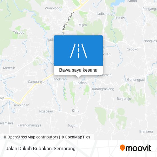 Peta Jalan Dukuh Bubakan