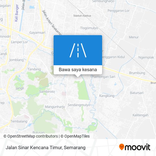 Peta Jalan Sinar Kencana Timur