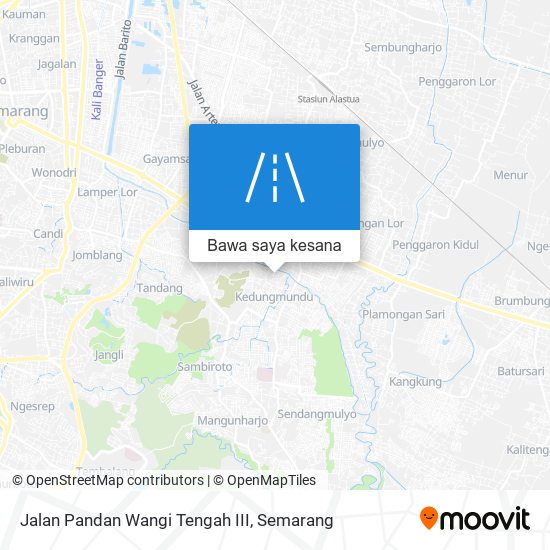 Peta Jalan Pandan Wangi Tengah III