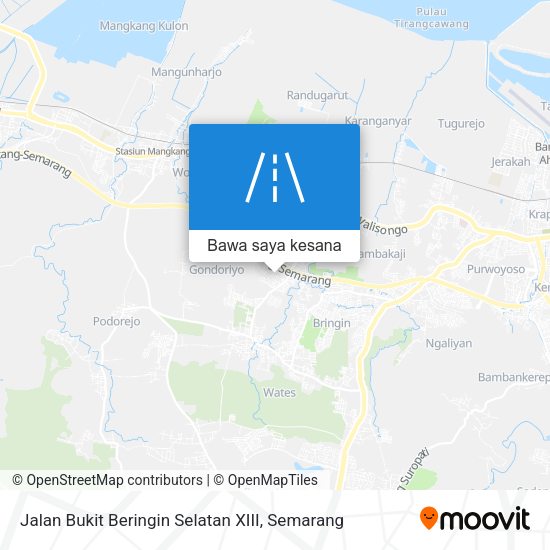 Peta Jalan Bukit Beringin Selatan XIII