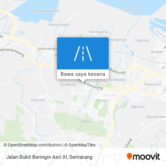 Peta Jalan Bukit Beringin Asri XI