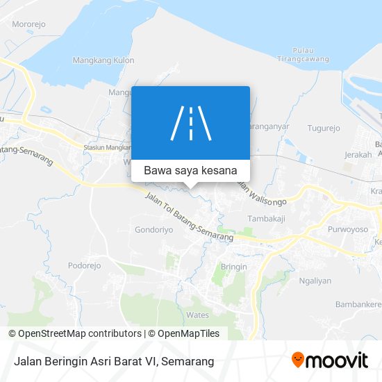 Peta Jalan Beringin Asri Barat VI