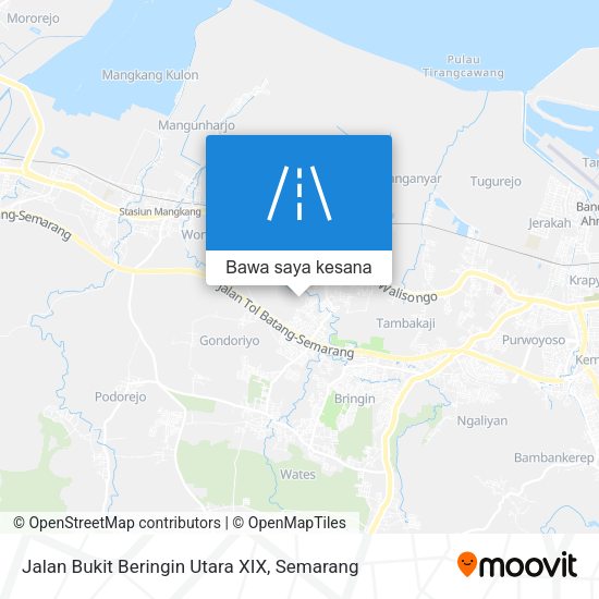 Peta Jalan Bukit Beringin Utara XIX