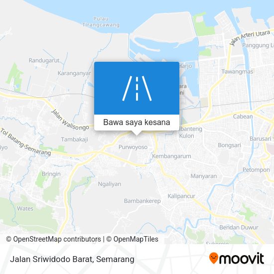 Peta Jalan Sriwidodo Barat