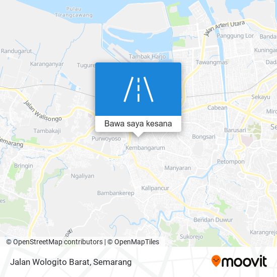 Peta Jalan Wologito Barat