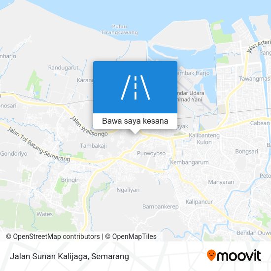 Peta Jalan Sunan Kalijaga