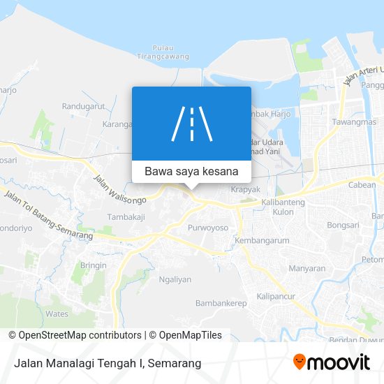 Peta Jalan Manalagi Tengah I