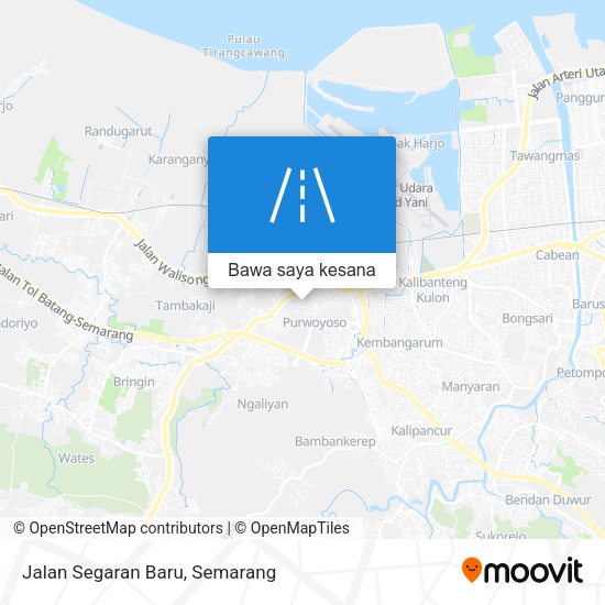 Peta Jalan Segaran Baru