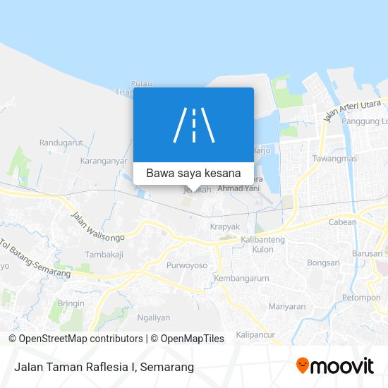 Peta Jalan Taman Raflesia I