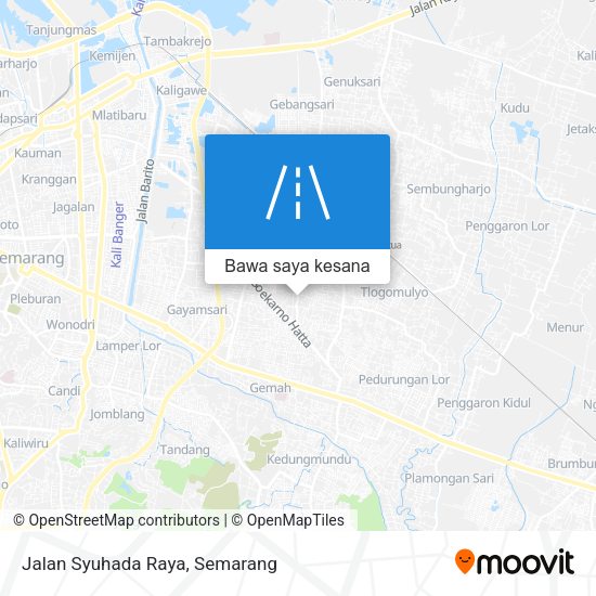 Peta Jalan Syuhada Raya