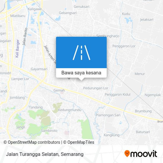 Peta Jalan Turangga Selatan