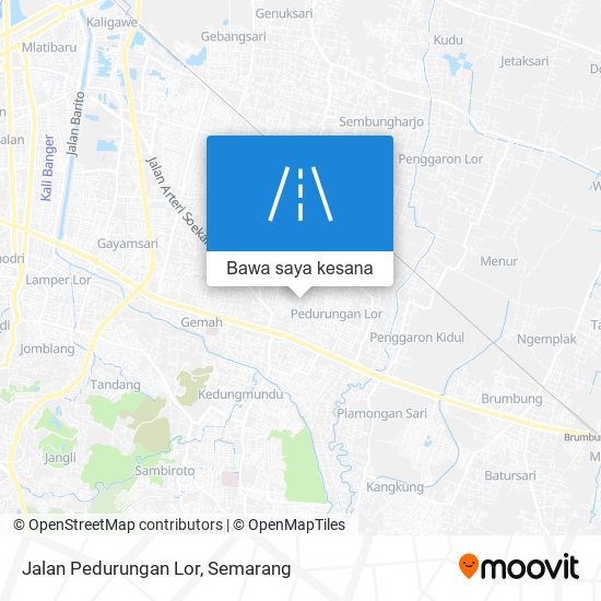 Peta Jalan Pedurungan Lor