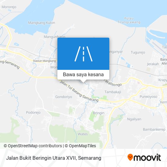 Peta Jalan Bukit Beringin Utara XVII