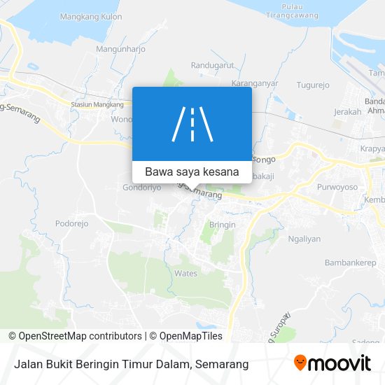 Peta Jalan Bukit Beringin Timur Dalam