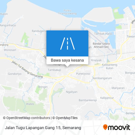 Peta Jalan Tugu Lapangan Gang 15