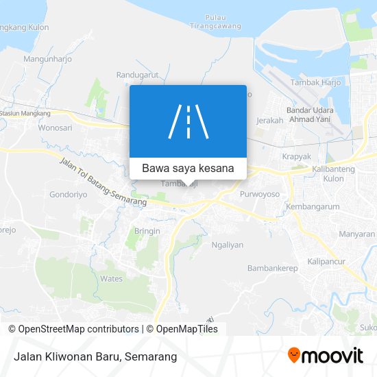 Peta Jalan Kliwonan Baru