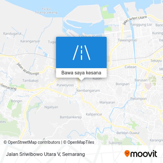 Peta Jalan Sriwibowo Utara V