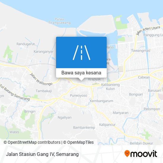 Peta Jalan Stasiun Gang IV