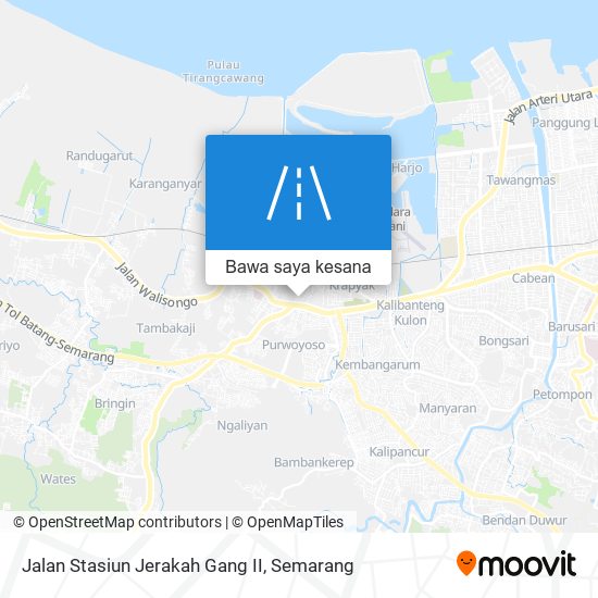 Peta Jalan Stasiun Jerakah Gang II