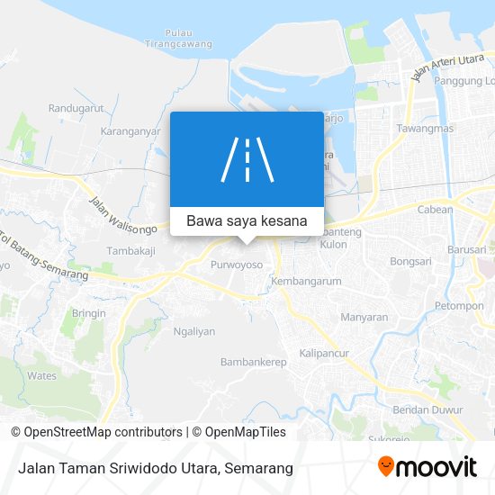 Peta Jalan Taman Sriwidodo Utara