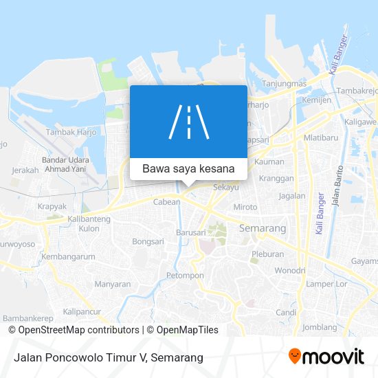 Peta Jalan Poncowolo Timur V