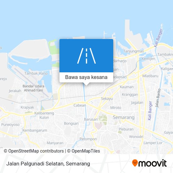 Peta Jalan Palgunadi Selatan