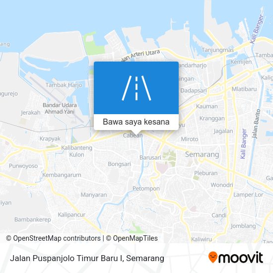 Peta Jalan Puspanjolo Timur Baru I