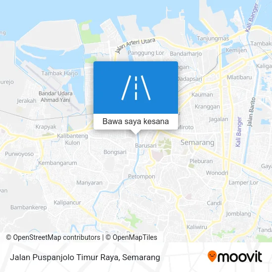Peta Jalan Puspanjolo Timur Raya