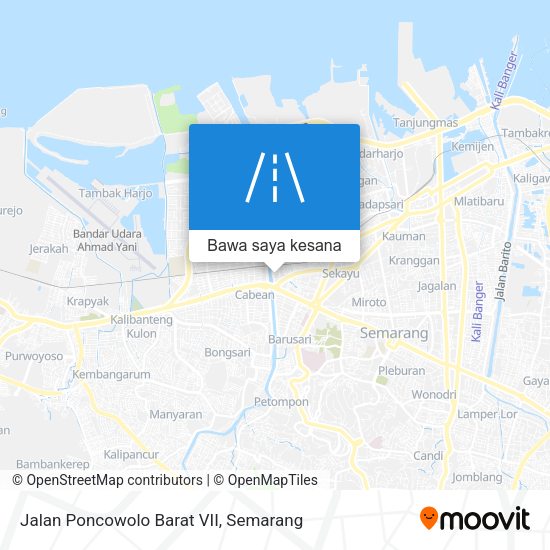 Peta Jalan Poncowolo Barat VII