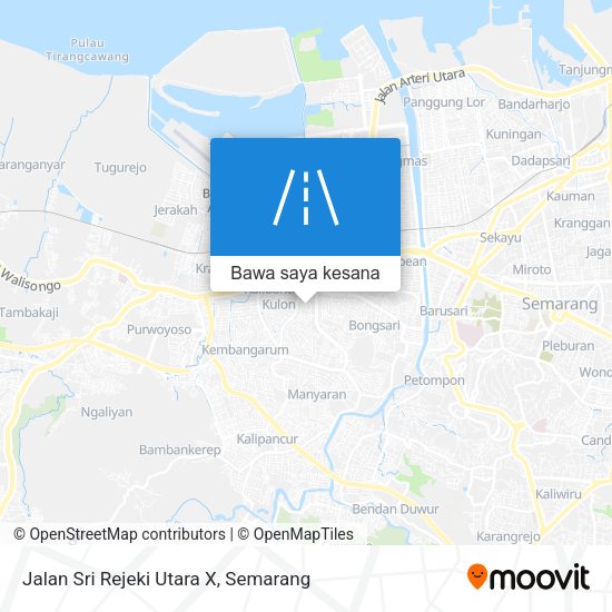 Peta Jalan Sri Rejeki Utara X