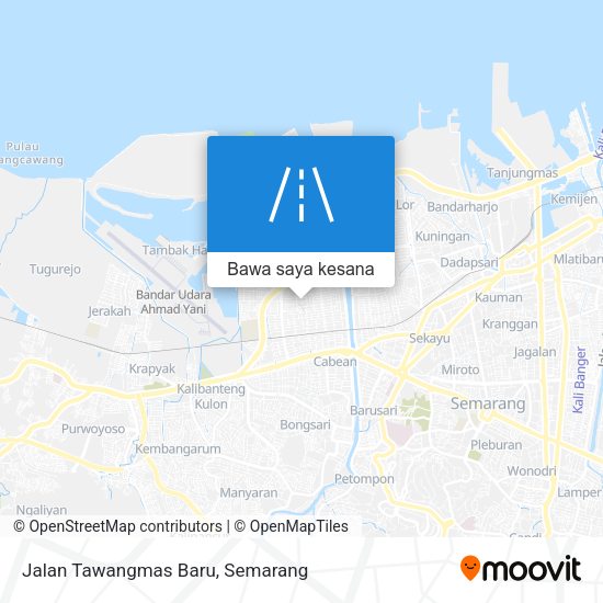 Peta Jalan Tawangmas Baru