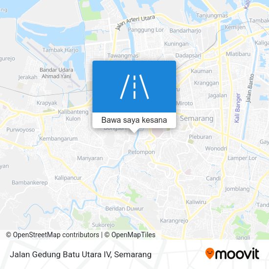 Peta Jalan Gedung Batu Utara IV