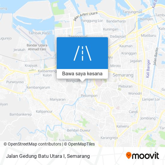 Peta Jalan Gedung Batu Utara I