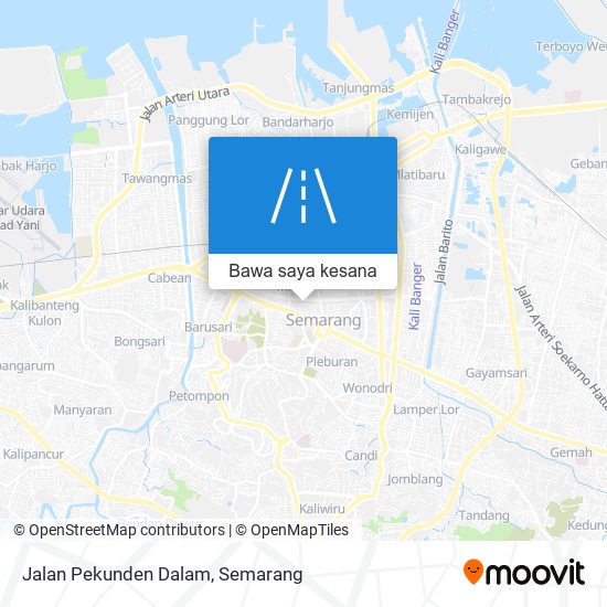 Peta Jalan Pekunden Dalam