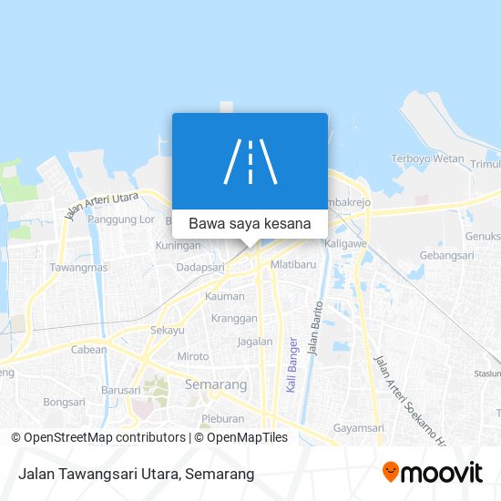 Peta Jalan Tawangsari Utara