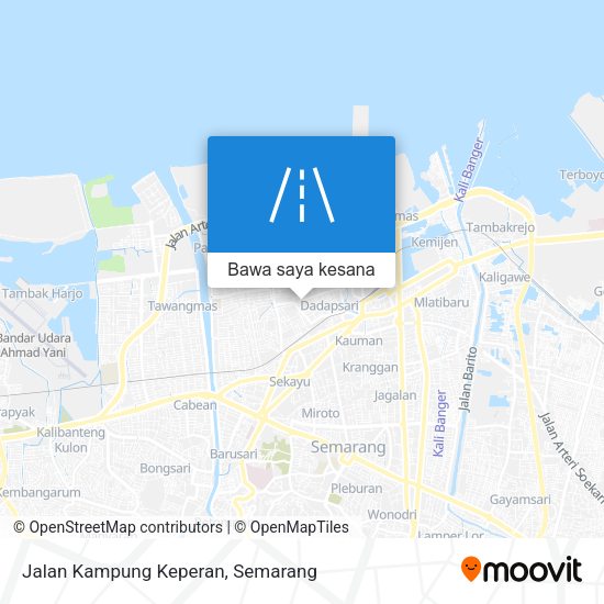 Peta Jalan Kampung Keperan