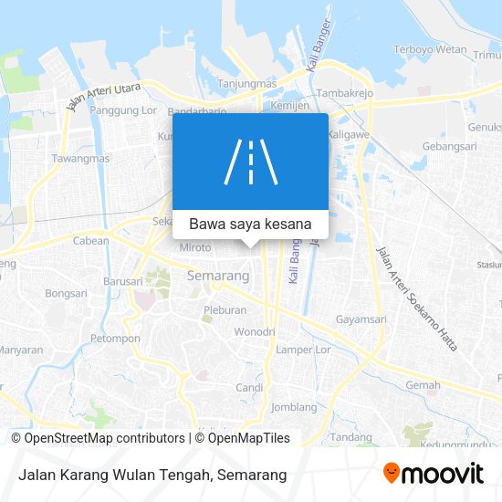 Peta Jalan Karang Wulan Tengah