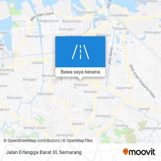 Peta Jalan Erlangga Barat III