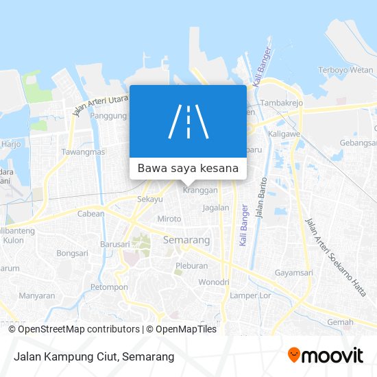 Peta Jalan Kampung Ciut